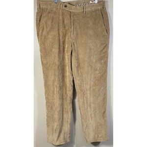 Peter Millar Corduroy Pants Mens 34X 28 Beige  Tan Nanoluxe Golf Casual MF15B91